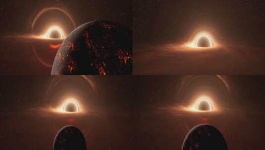 8K黑洞宇宙行星地球外星流浪地球太空高清在线视频素材下载