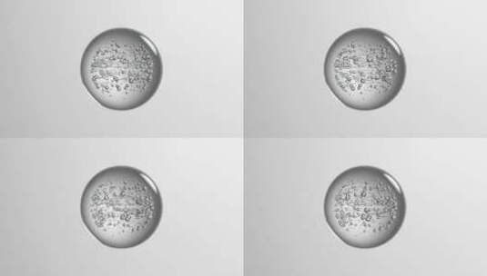 面膜啫喱分子水分分泌胶原成分高清在线视频素材下载