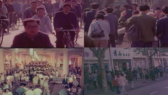 北京大街 菜市场人流大街高清在线视频素材下载