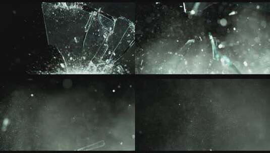芬腾高速机1000fps之玻璃摔碎高清在线视频素材下载