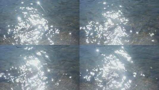梦幻唯美的波光粼粼的水波水面慢镜头高清在线视频素材下载