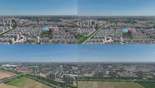 邢台市南和区城市航拍高清在线视频素材下载