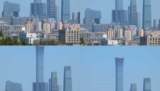 北京国贸建筑群商业中心大楼高清在线视频素材下载