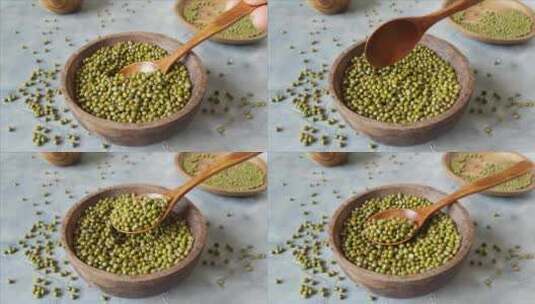 农作物绿豆高清在线视频素材下载
