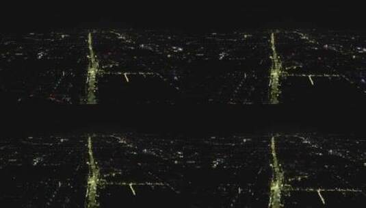 绍兴城市夜景灯光交通航拍高清在线视频素材下载