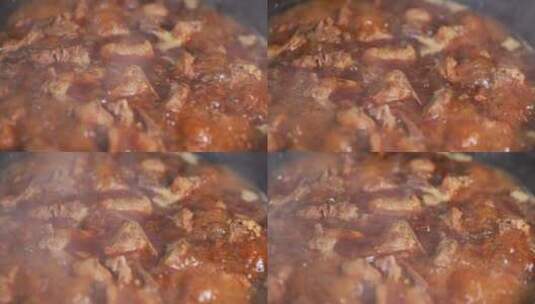 红烧排骨烹饪高清在线视频素材下载