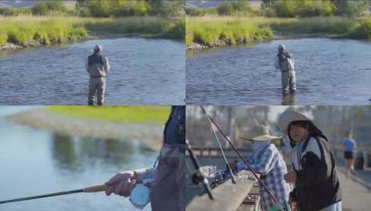 【合集】喜欢钓鱼的人们高清在线视频素材下载