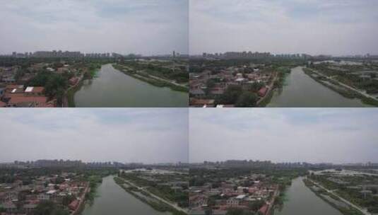 山东聊城东昌湖风景航拍高清在线视频素材下载