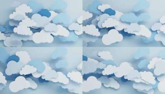 流动的几何图形云朵动画高清在线视频素材下载