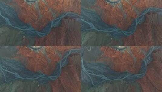 【正版4K素材】航拍新疆安集海大峡谷高清在线视频素材下载