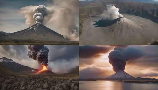 火山喷发火山爆发【商用需购买企业授权】高清在线视频素材下载