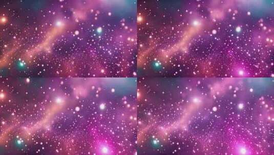 宇宙星云粒子光斑高清在线视频素材下载