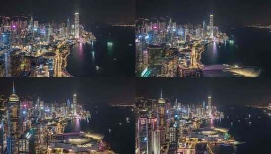 香港维多利亚港大气延时高清在线视频素材下载