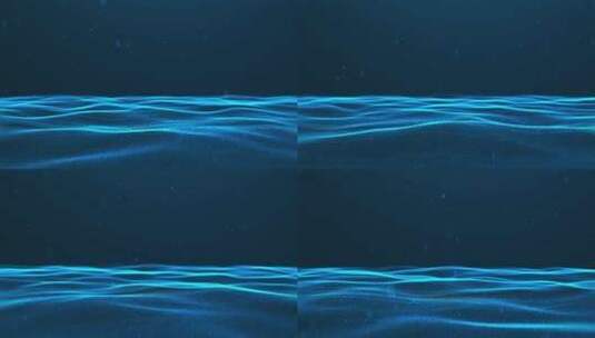 超宽屏粒子海洋背景视频高清在线视频素材下载