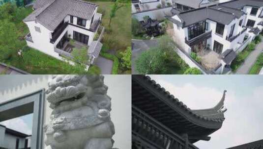 中式园林建筑写意园林生态空镜头高清在线视频素材下载
