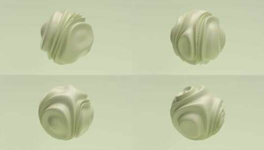 球体的催眠循环动画3D波浪的无限动画循环高清在线视频素材下载