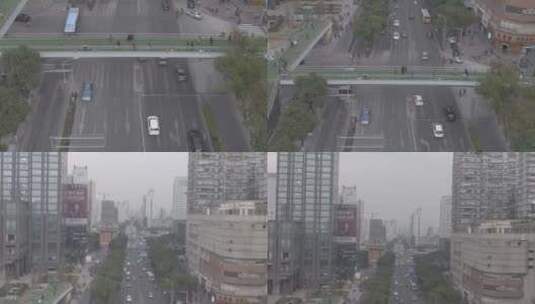 宁波天一广场城市日常马路街区建筑物高清在线视频素材下载