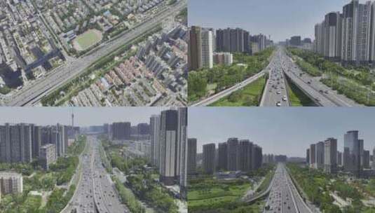 郑州中州大道高清在线视频素材下载