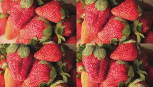诱人草莓高清在线视频素材下载