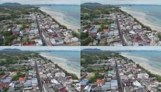 泰国苏梅岛波普海滩海湾航拍自然景观高清在线视频素材下载