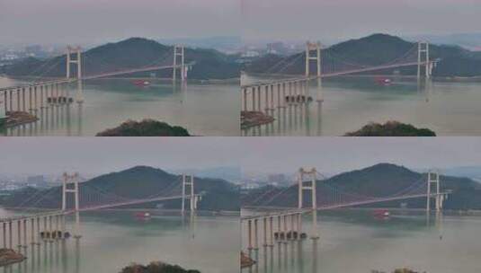 4K航拍虎门大桥2高清在线视频素材下载