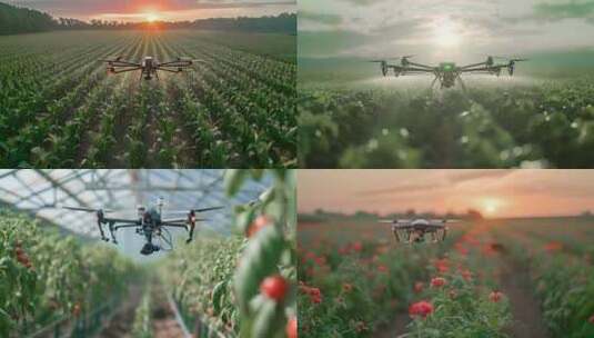 无人机新型农业高清在线视频素材下载