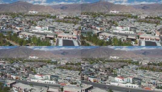 拉萨航拍高清在线视频素材下载