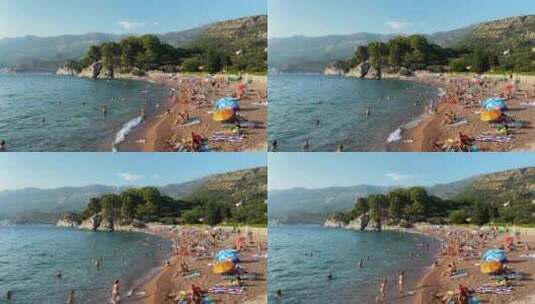亚得里亚海海滩日高清在线视频素材下载