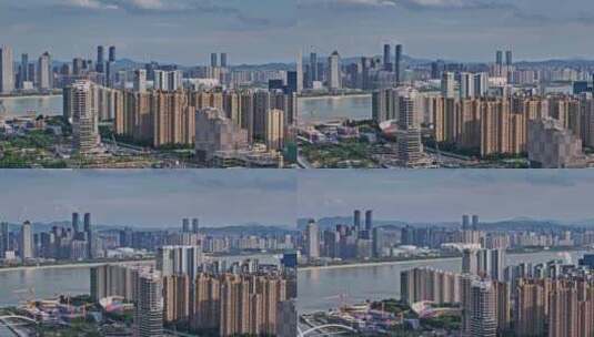 2024杭州国际博览中心航拍高清在线视频素材下载