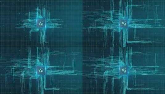 AI智能科技芯片半导体高清在线视频素材下载