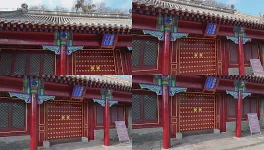 寺庙建筑古风高清在线视频素材下载