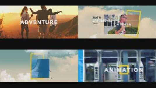 简单旅游照片视频动画展示AE模板高清AE视频素材下载