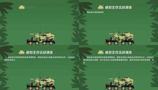 军事文字版AE模板高清AE视频素材下载