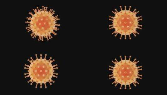 冠状病毒可视化新冠肺炎V11高清在线视频素材下载