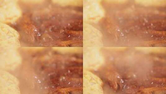 厨师示范玉米面贴饼子 (1)高清在线视频素材下载