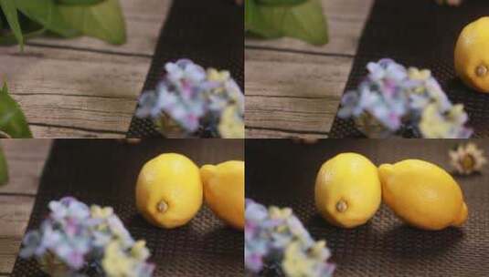 维生素C柠檬水果高清在线视频素材下载