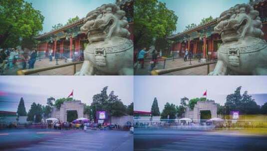 8k延时中国北京大学清华大学素材高清在线视频素材下载