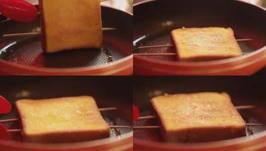 【镜头合集】烤面包烤吐司高清在线视频素材下载
