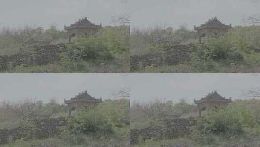 全部由石头建造的古老寺庙遗址LOG视频素材高清在线视频素材下载