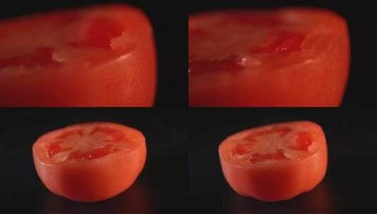 【镜头合集】切开的西红柿瓤高清在线视频素材下载
