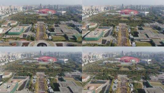 南京城市风光地标建筑航拍高清在线视频素材下载