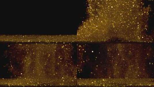 金色爆破喷射粒子颗粒光斑闪烁高清在线视频素材下载