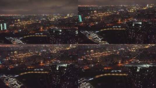 上海浦西徐汇区夜景高清在线视频素材下载