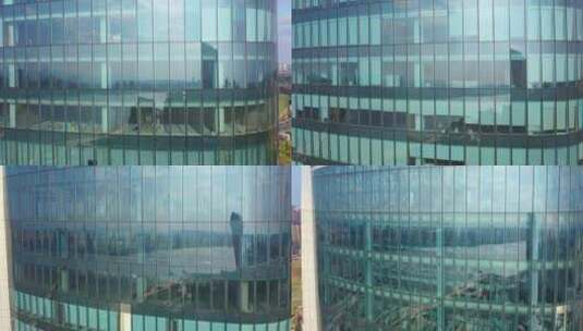 城市高楼玻璃墙城市空境高清在线视频素材下载