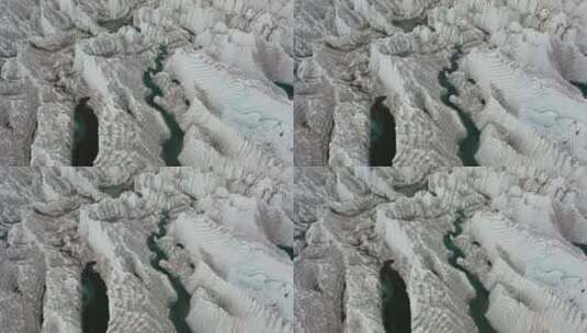 西藏洛扎县岗布40冰川自然风光航拍高清在线视频素材下载