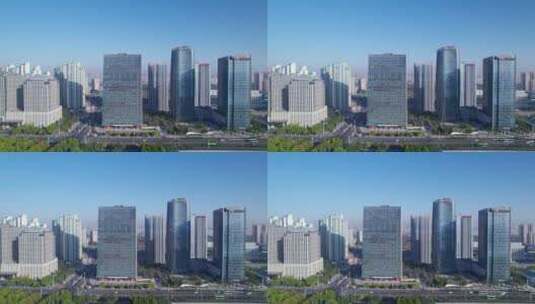 淮安市中心-4k航拍高清在线视频素材下载