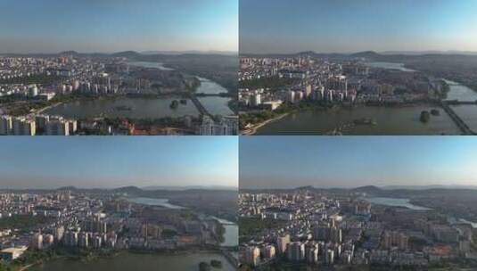 4K江西吉安县城市航拍高清在线视频素材下载