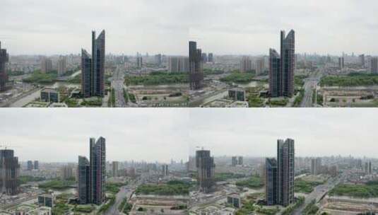 宁波东部新城城市建筑大楼cbd-0427_V1-0038高清在线视频素材下载