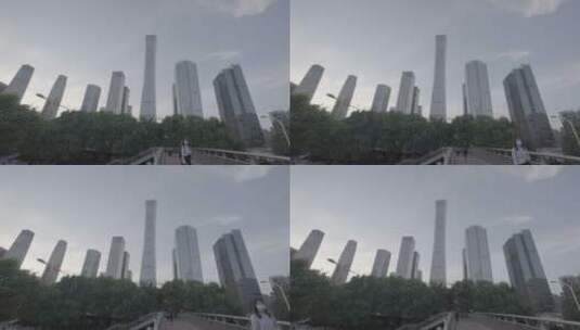 北京国贸城市通勤 白领下班高清在线视频素材下载