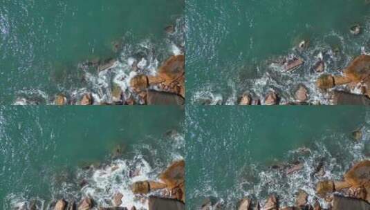 海浪拍打海岸视频素材高清在线视频素材下载